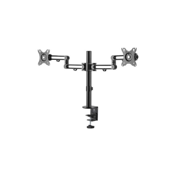 StarTech.com Dual Monitor Desk Mount Arm for up to 32" Displays - Clamp, 8kg Capacity, Black