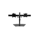 StarTech.com Dual Monitor Desk Stand for up to 24" (8kg) Displays, VESA 75x75-100x100mm, Black
