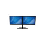 StarTech.com Dual Monitor Desk Stand for up to 24" (8kg) Displays, VESA 75x75-100x100mm, Black