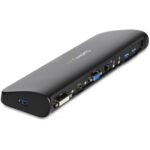 StarTech.com Dual Monitor USB 3.0 Docking Station HDMI DVI VGA GbE Audio Black