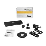 StarTech.com Dual Monitor USB 3.0 Docking Station HDMI DVI VGA GbE Audio Black