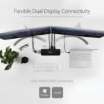 StarTech.com Dual Monitor USB 3.0 Docking Station HDMI DVI VGA GbE Audio Black