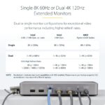 StarTech.com Dual-Monitor USB4 Docking Station, Dual 4K 120Hz or Single 8K 60Hz, 100W PD, 2.5GbE, Silver