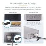 StarTech.com Dual-Monitor USB4 Docking Station, Dual 4K 120Hz or Single 8K 60Hz, 100W PD, 2.5GbE, Silver