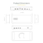 StarTech.com Dual-Monitor USB4 Docking Station, Dual 4K 120Hz or Single 8K 60Hz, 100W PD, 2.5GbE, Silver