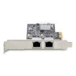 StarTech.com Dual-Port 2.5Gbps NBASE-T PCIe Network Card Intel I225-V Black