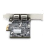StarTech.com Dual-Port 2.5Gbps NBASE-T PCIe Network Card Intel I225-V Black