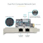 StarTech.com Dual-Port 2.5Gbps NBASE-T PCIe Network Card Intel I225-V Black