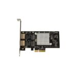 StarTech.com Dual Port Gigabit Ethernet Network Card Intel I350 PCIe x4 2000 Mbit/s Black