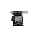 StarTech.com Dual Port Gigabit Ethernet Network Card Intel I350 PCIe x4 2000 Mbit/s Black