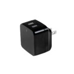 StarTech.com Dual-Port USB Wall Charger 17W 3.4A with EU/AU/NA/UK Plugs Black