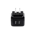 StarTech.com Dual-Port USB Wall Charger 17W 3.4A with EU/AU/NA/UK Plugs Black