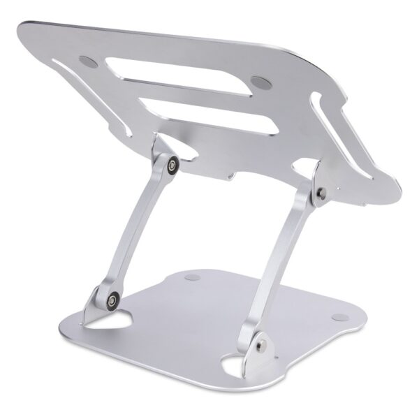 StarTech.com Ergonomic Laptop Stand Adjustable Height, Aluminium, Foldable, Supports 10kg, Silver