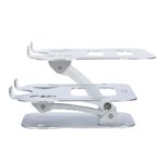 StarTech.com Ergonomic Laptop Stand Adjustable Height, Aluminium, Foldable, Supports 10kg, Silver