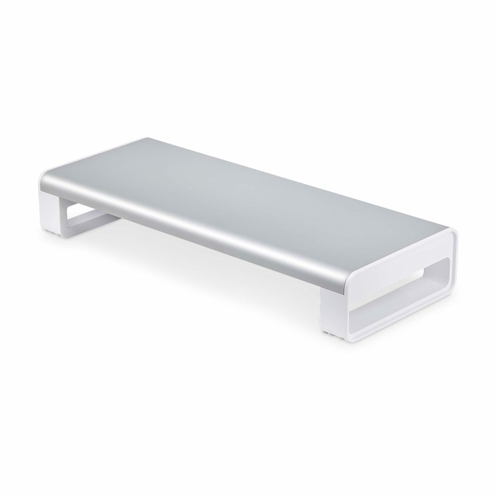 StarTech.com Ergonomic Monitor Riser Stand, 15kg Capacity, Steel Platform, Silver StarTech.com Ergonomic Monitor Riser Stand, 15kg Capacity, Steel Platform, Silver