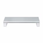 StarTech.com Ergonomic Monitor Riser Stand, 15kg Capacity, Steel Platform, Silver