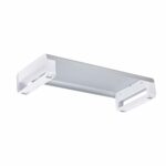 StarTech.com Ergonomic Monitor Riser Stand, 15kg Capacity, Steel Platform, Silver