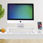 StarTech.com Ergonomic Monitor Riser Stand, 15kg Capacity, Steel Platform, Silver