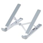 StarTech.com Foldable Laptop Riser Stand, Adjustable Aluminium, 10kg Capacity, Silver