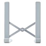 StarTech.com Foldable Laptop Riser Stand, Adjustable Aluminium, 10kg Capacity, Silver