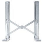 StarTech.com Foldable Laptop Riser Stand, Adjustable Aluminium, 10kg Capacity, Silver