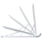 StarTech.com Foldable Laptop Riser Stand, Adjustable Aluminium, 10kg Capacity, Silver