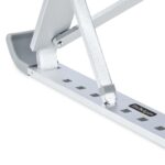 StarTech.com Foldable Laptop Riser Stand, Adjustable Aluminium, 10kg Capacity, Silver