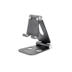 StarTech.com Foldable Phone Tablet Stand, Adjustable Aluminium Holder for 4" to 13" Devices, Black