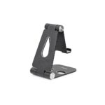 StarTech.com Foldable Phone Tablet Stand, Adjustable Aluminium Holder for 4" to 13" Devices, Black
