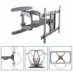StarTech.com FPWARTB2 Full Motion TV Wall Mount for 32" to 70" Displays - 45kg Max, Black