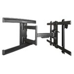 StarTech.com FPWARTS1 Full Motion TV Wall Mount for 37" - 80" Displays, 50kg, VESA 600x400, Black