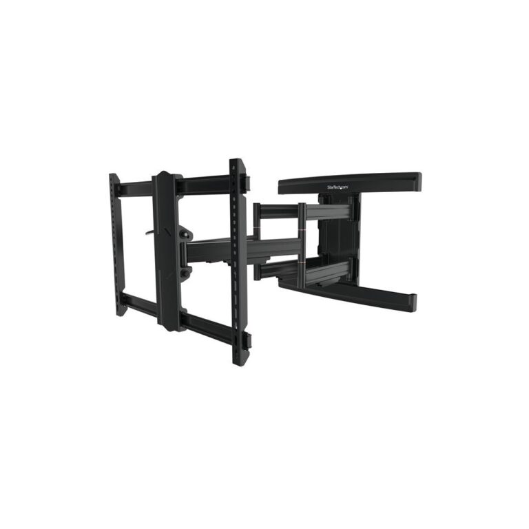 StarTech.com FPWARTS2 TV Wall Mount for 37-80" Displays Black, Full Motion Tilt/Swivel 50kg