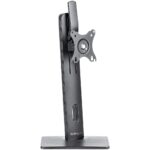 StarTech.com Free Standing Single Monitor Mount for 34" Displays, 7kg, Height Adjustable, Black