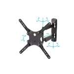 StarTech.com Full Motion TV Wall Mount for 32" to 55" Displays, 35kg Max Weight, Black