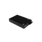 StarTech.com Gigabit Ethernet Multi Mode Fiber Media Converter SC, 550m, Steel, Black