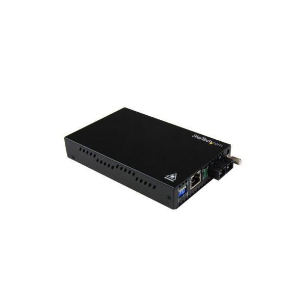 StarTech.com Gigabit Ethernet Multi Mode Fiber Media Converter SC, 550m, Steel, Black