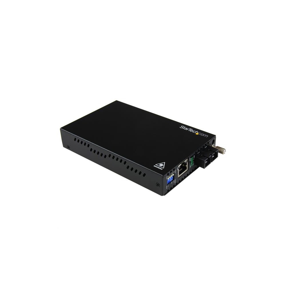StarTech.com Gigabit Ethernet Multi Mode Fiber Media Converter SC, 550m, Steel, Black StarTech.com Gigabit Ethernet Multi Mode Fiber Media Converter SC, 550m, Steel, Black