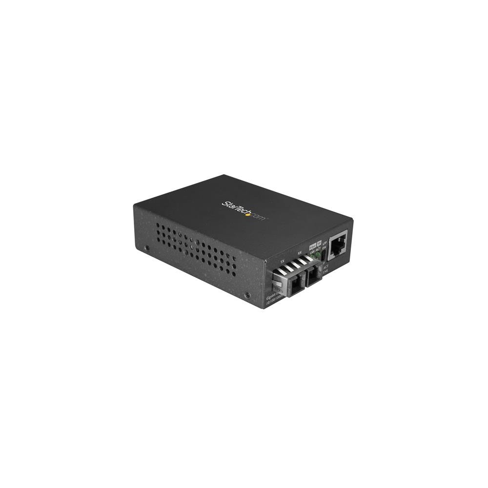 StarTech.com Gigabit Ethernet to SC Fiber Media Converter, Single-Mode, 1310nm, 10km