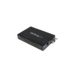 StarTech.com Gigabit Single Mode Fiber Media Converter LC 40km 1000Base-T Black