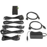 StarTech.com HB31C2A2CME 4 Port USB 3.2 Gen 2 Industrial Hub, 2x USB-C, 2x USB-A, 10Gbps, Black