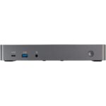 StarTech.com Hybrid Universal Triple Monitor USB-C/USB-A Dock - 4K 60Hz, 85W PD, 6x USB Hub, GbE, Black/Grey