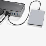 StarTech.com Hybrid Universal Triple Monitor USB-C/USB-A Dock - 4K 60Hz, 85W PD, 6x USB Hub, GbE, Black/Grey
