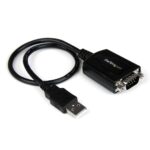 StarTech.com ICUSB232PRO 0.3m USB to RS232 Serial DB9 Adapter Cable with COM Retention, Black