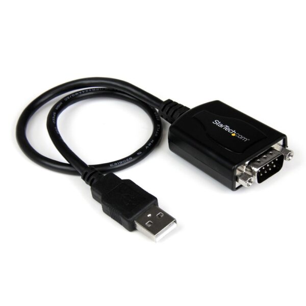 StarTech.com ICUSB232PRO 0.3m USB to RS232 Serial DB9 Adapter Cable with COM Retention, Black