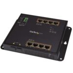 StarTech.com IES101GP2SFW Managed Industrial 8 Port PoE+ Gigabit Ethernet Switch with 2 SFP Slots