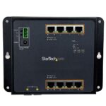 StarTech.com IES101GP2SFW Managed Industrial 8 Port PoE+ Gigabit Ethernet Switch with 2 SFP Slots