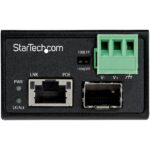 StarTech.com IMC1GSFP30W Industrial PoE+ Fiber to Ethernet Media Converter 30W Black