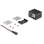StarTech.com IMC1GSFP30W Industrial PoE+ Fiber to Ethernet Media Converter 30W Black
