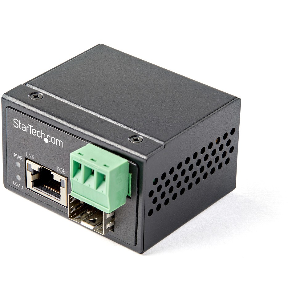 StarTech.com IMC1GSFP30W Industrial PoE+ Fiber to Ethernet Media Converter 30W Black StarTech.com IMC1GSFP30W Industrial PoE+ Fiber to Ethernet Media Converter 30W Black