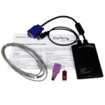 StarTech.com KVM Console to USB 2.0 Portable Laptop Crash Cart Adapter Black